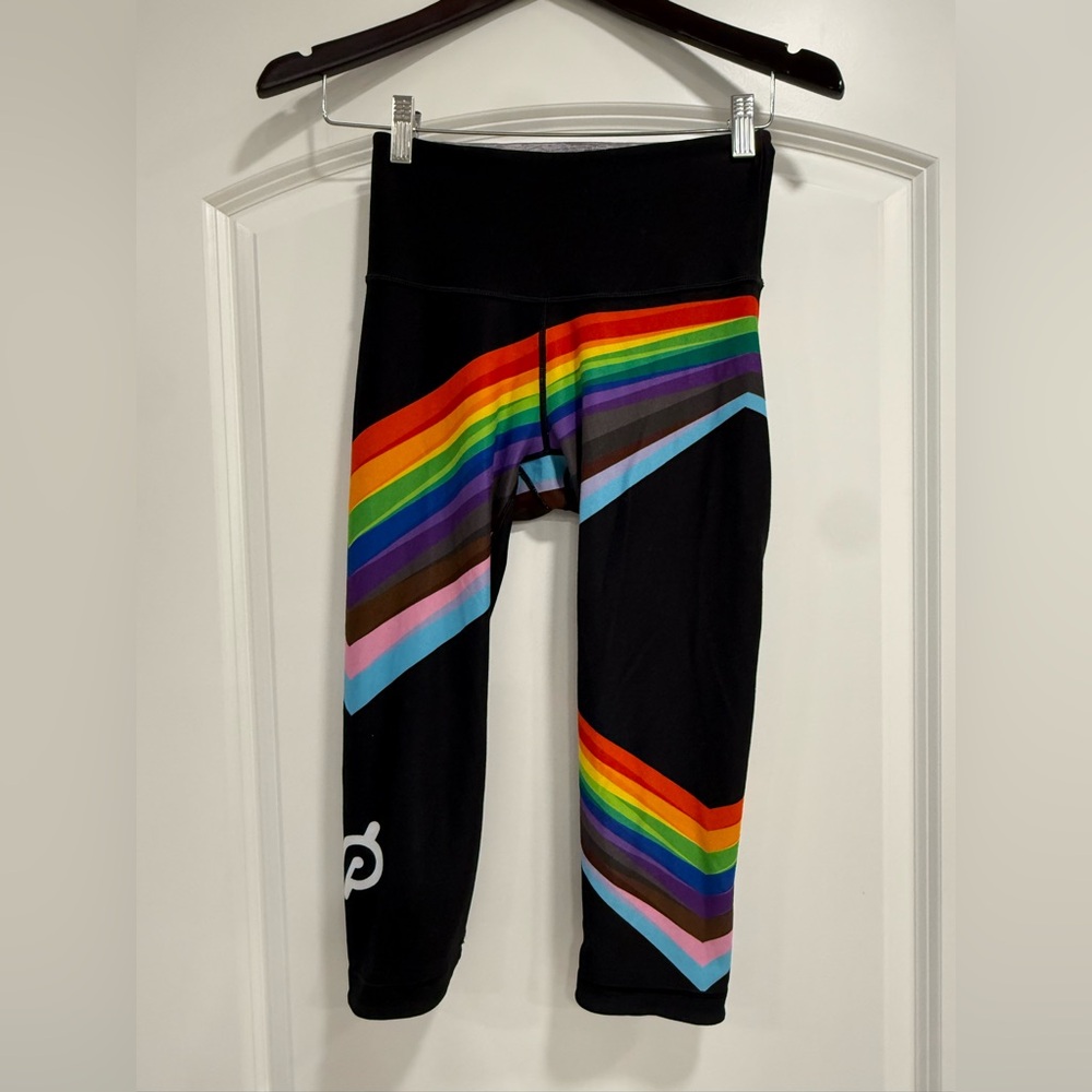 Colorful Striped Peloton Leggings